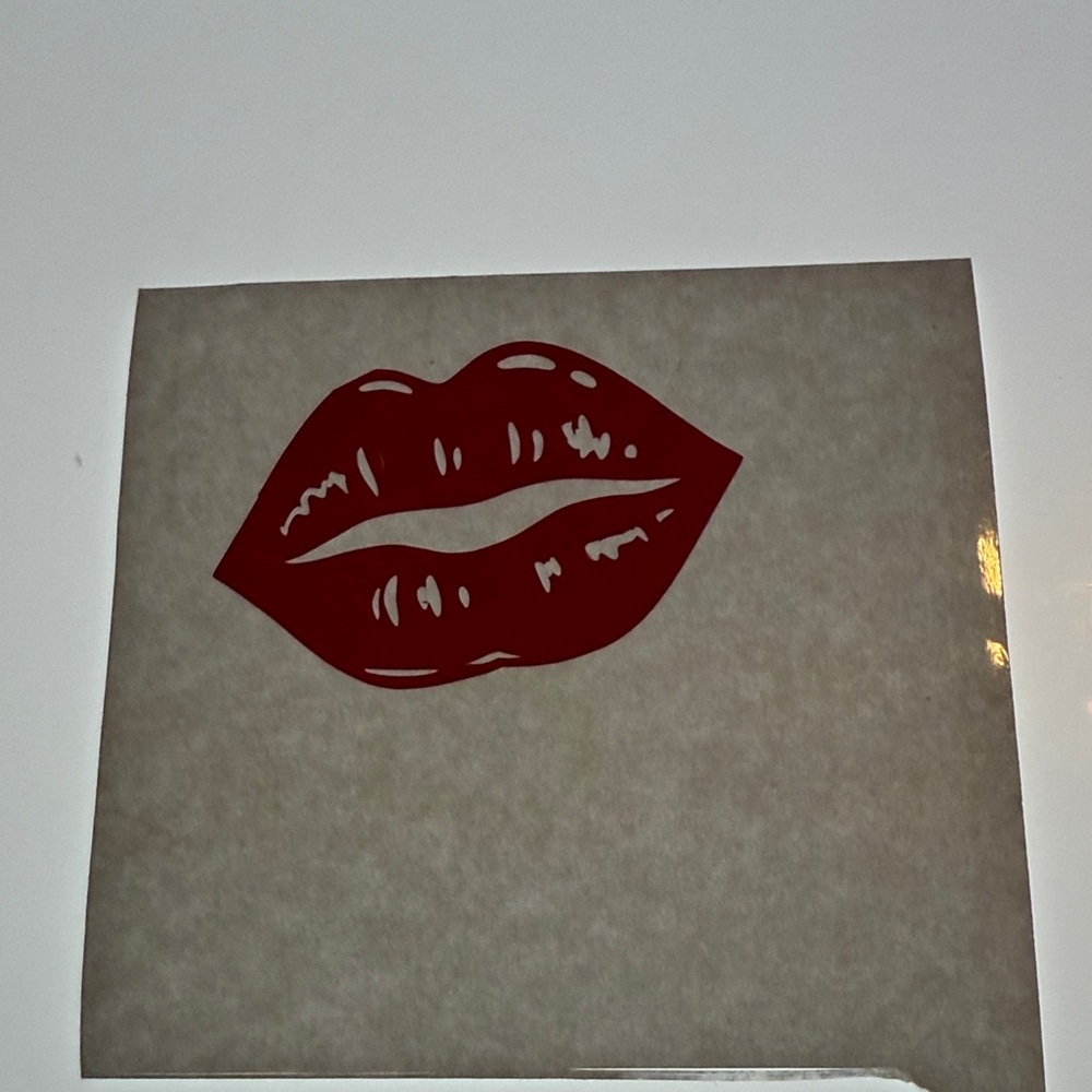 Red Lips Wall Decal